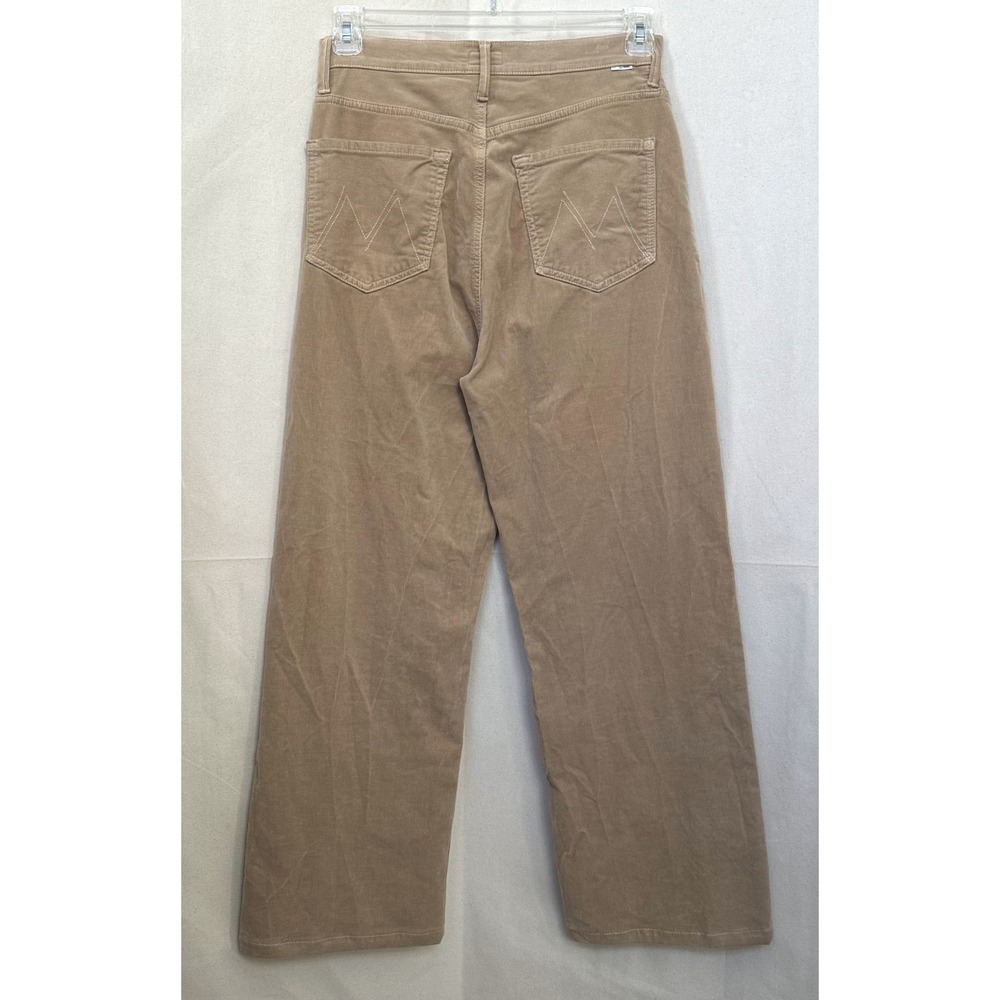 MOTHER Cafe Spice Corduroy Wide Leg Pants Womens Size 27 HW Tunnel Vision Sneak - Picture 6 of 13